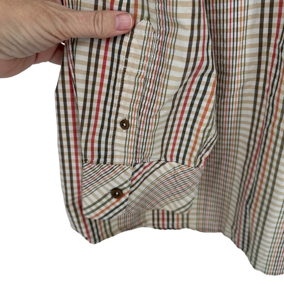 Rockawear Plaid Embroidered Pocket Long Sleeve Button-Down Shirt 3X - Picture 3 of 9